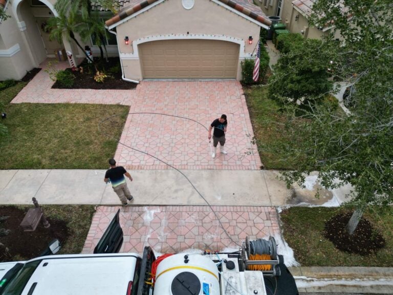 professional driveway washing paver cleaning